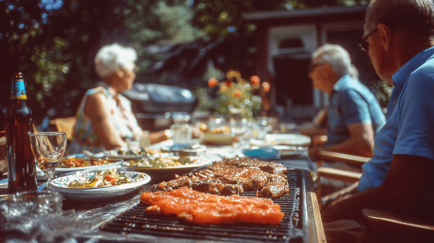 Kodak Ektachrome Backyard Sunday Barbecue Gathering Portrait