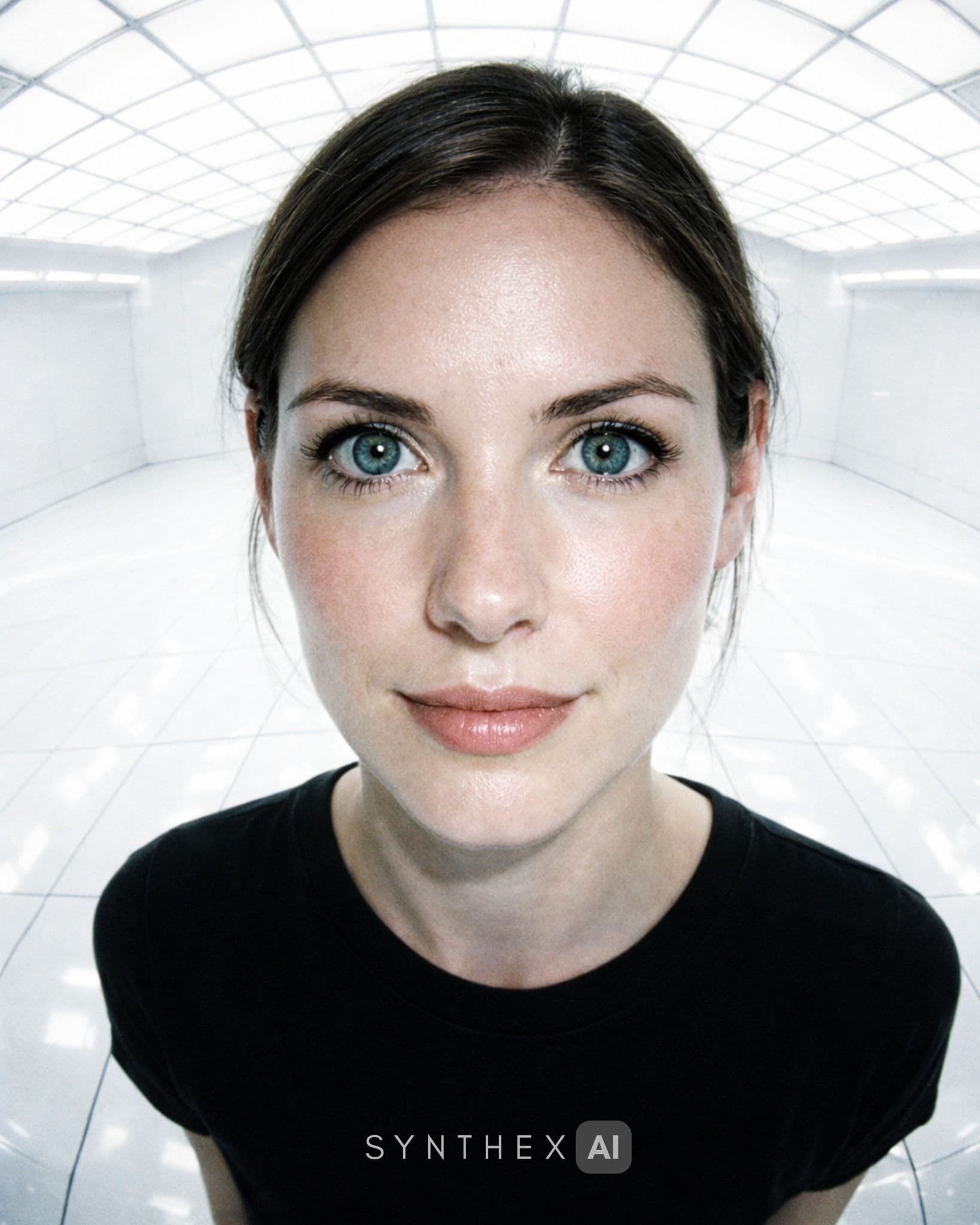 Generate Futuristic Fisheye Studio Portraits