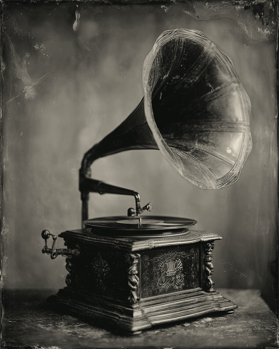 Haunting Tintype Ornate Photo