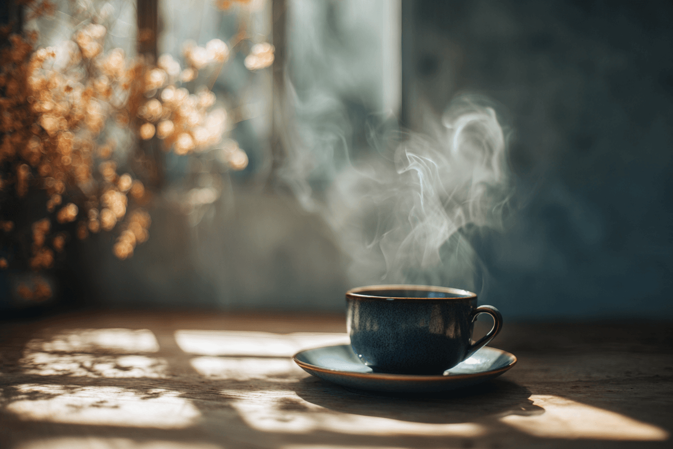 Mindful Herbal Tea Steam Photo