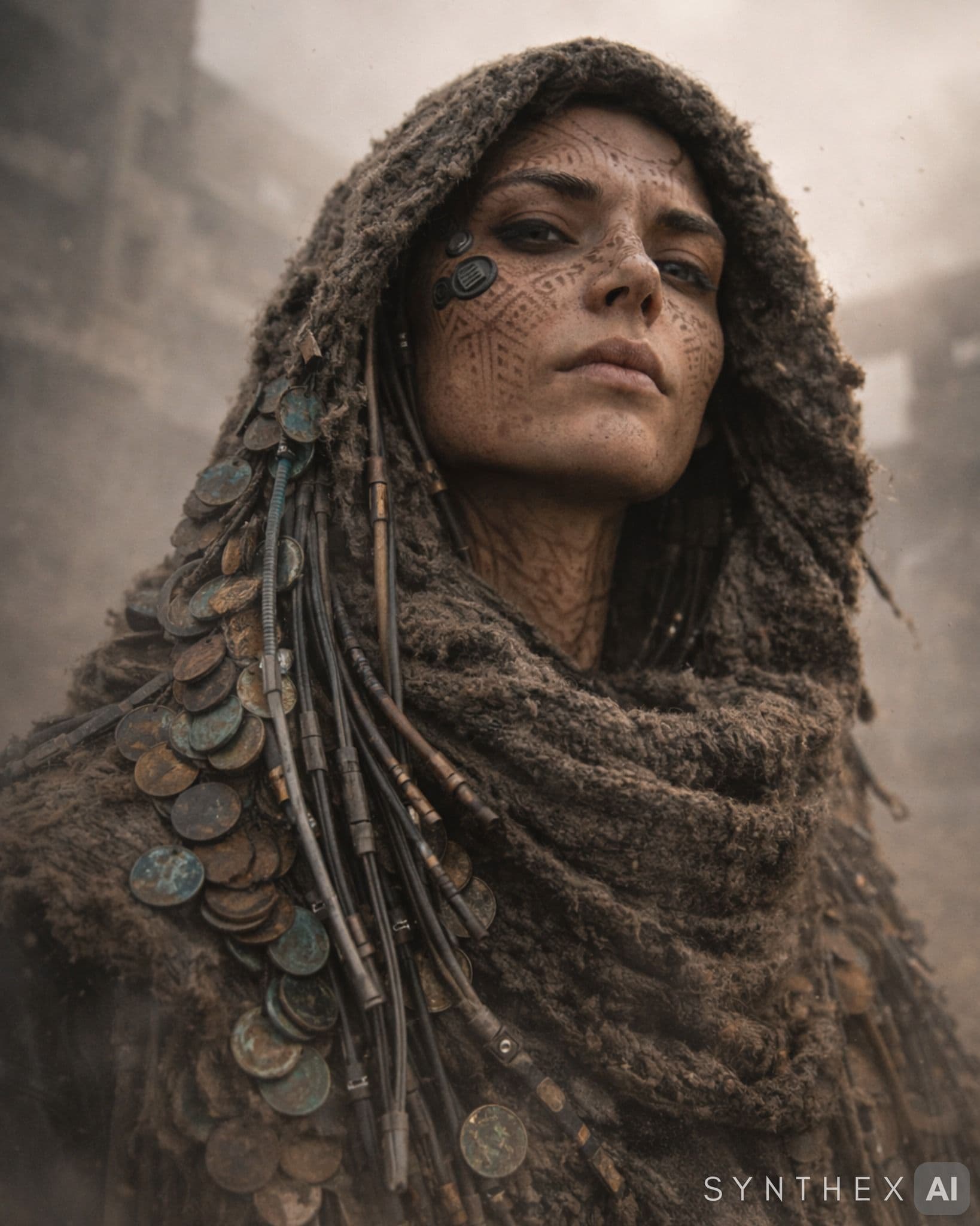 Generate Nomadic Tech Warrior Portraits