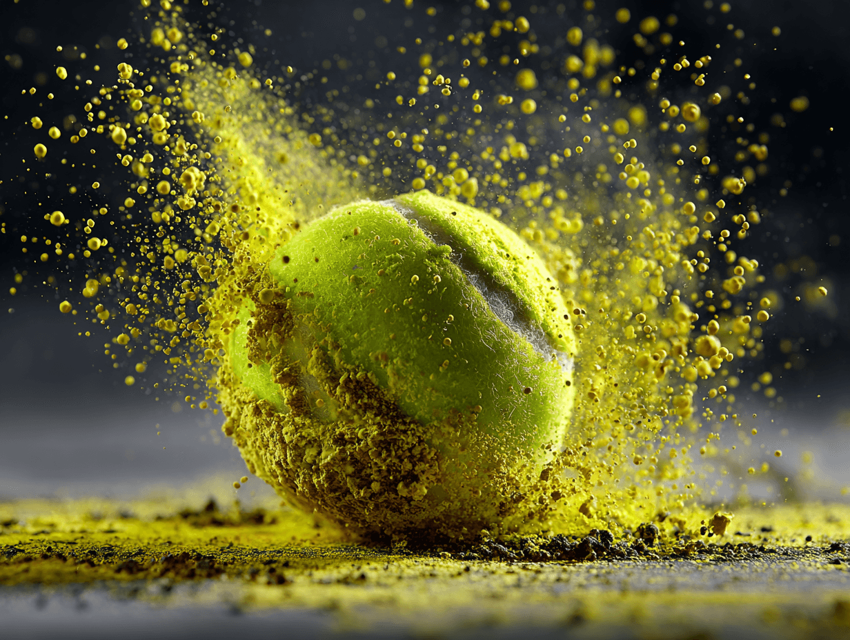 Dynamic Tennis Ball Hitting Surface Commercial Product Photo