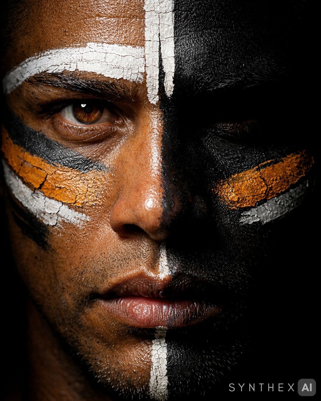 Generate Tribal Paint Macro Portraits