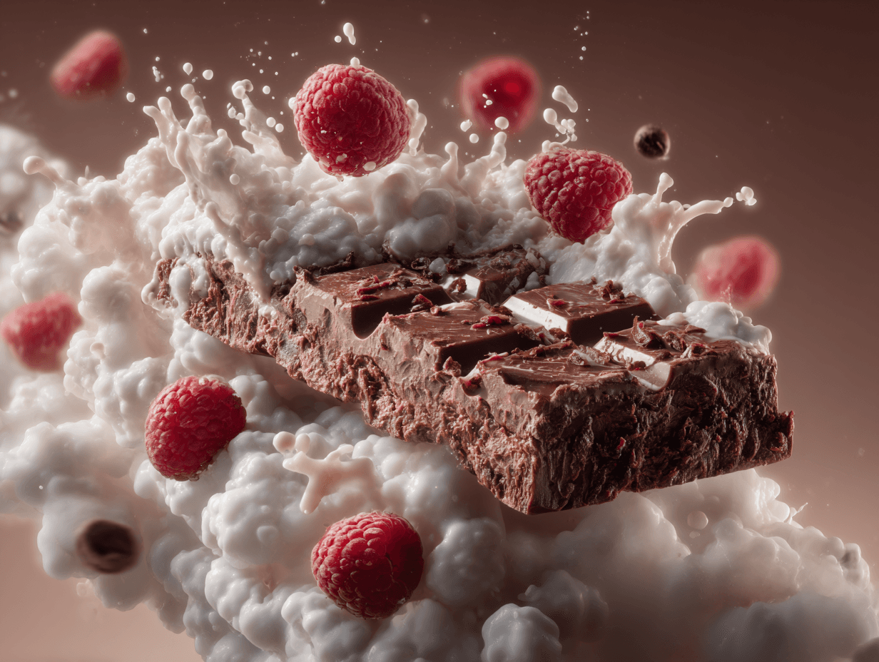 Sophisticated Gourmet Chocolate Bar Advertisement Photo