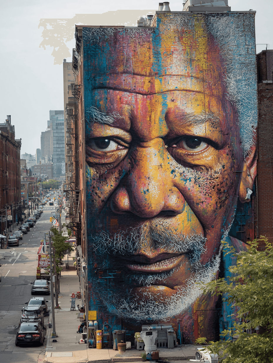 Photorealistic Soulful Graffiti Mural
