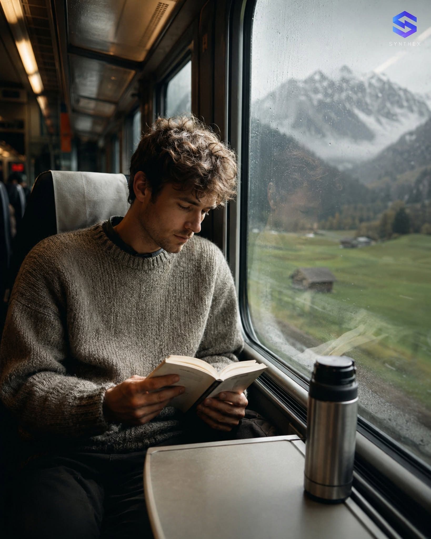 Generate Alpine Train Travel Portraits