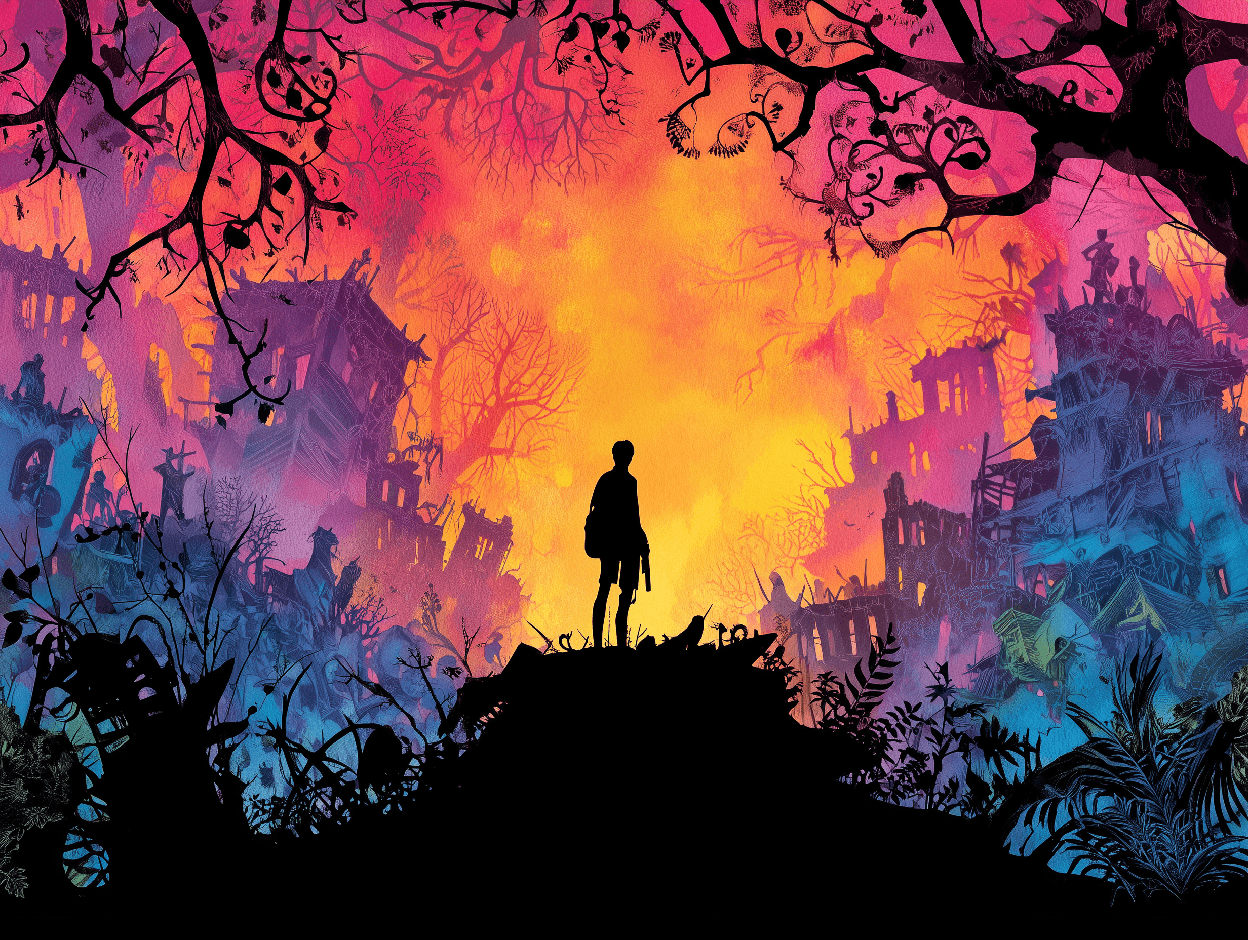 Lotte Reiniger Post-Apocalyptic Survivor Illustration Alternate