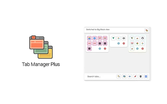 Tab Manager Plus for Chrome: official promotional screenshot