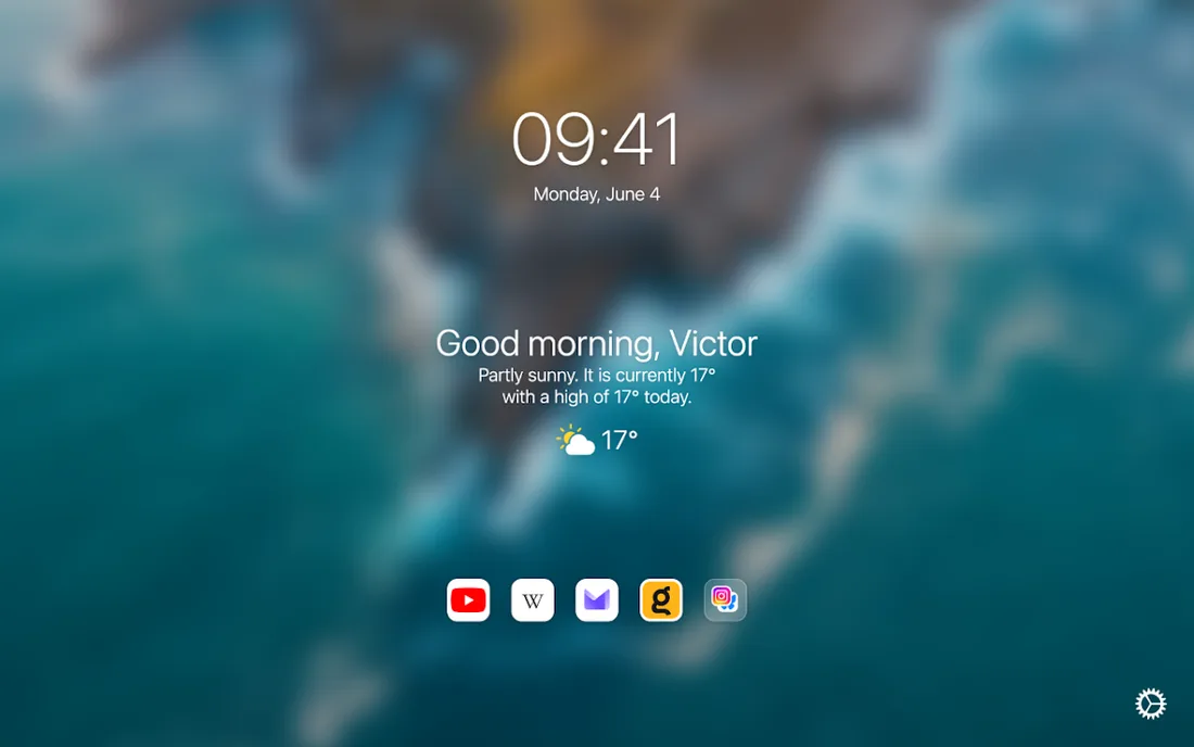 Bonjourr · Minimalist New Tab Page: official promotional screenshot
