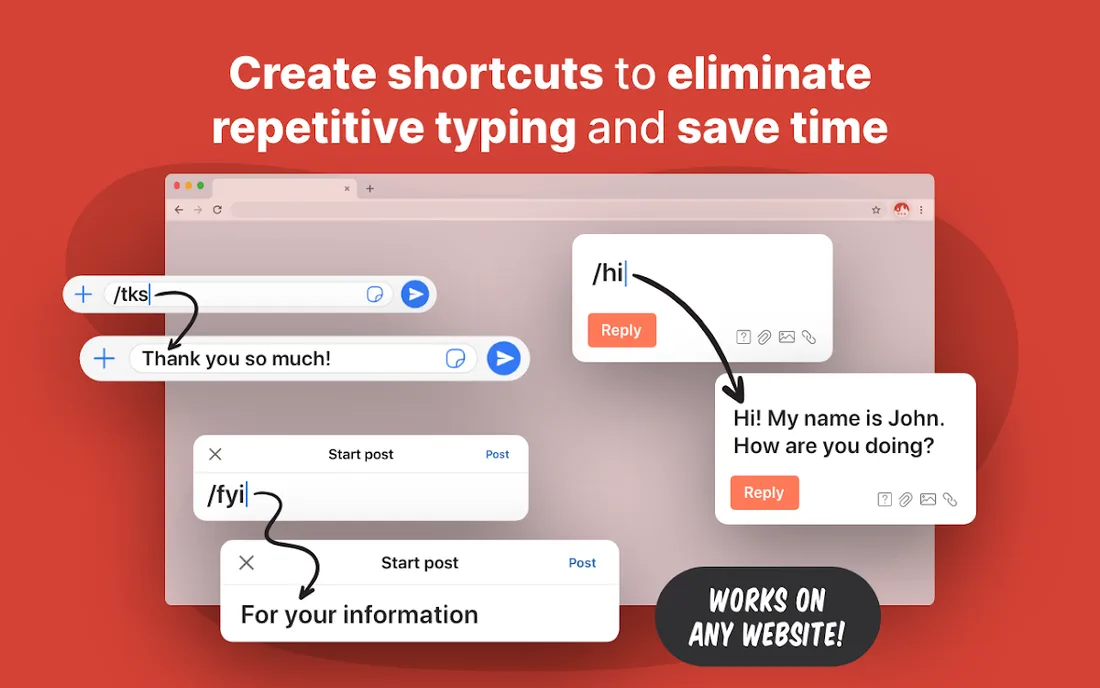Text Blaze: Templates and Snippets: official promotional screenshot