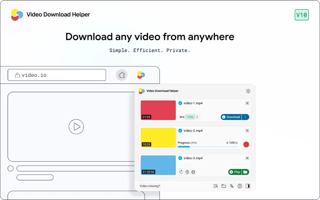 Video Download Helper: official promotional screenshot