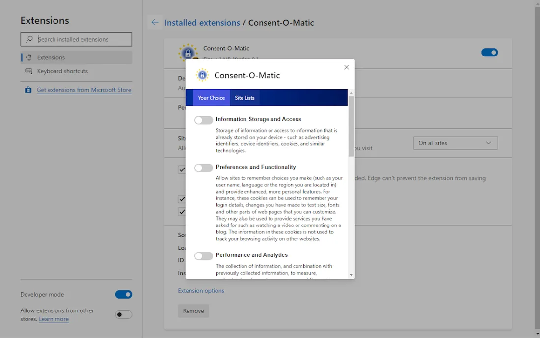 Consent-O-Matic: official promotional screenshot