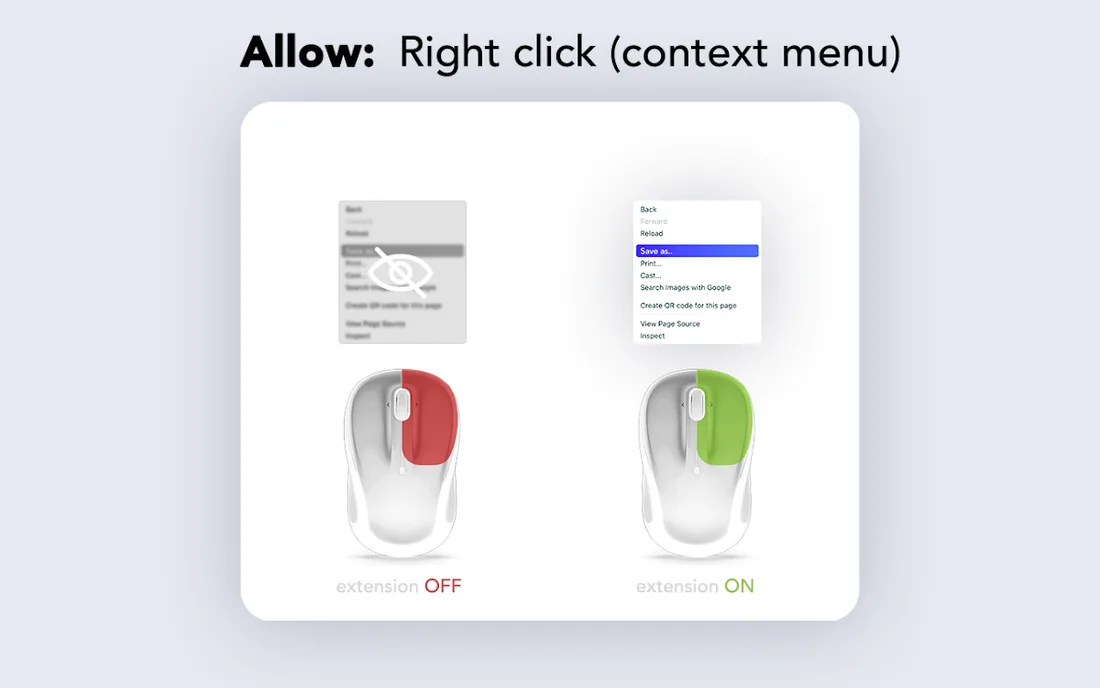 Enable right click - allow copy & select: official promotional screenshot
