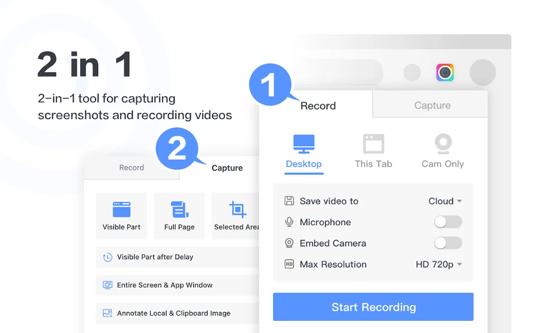Awesome Screen Recorder & Screenshot: official promotional screenshot