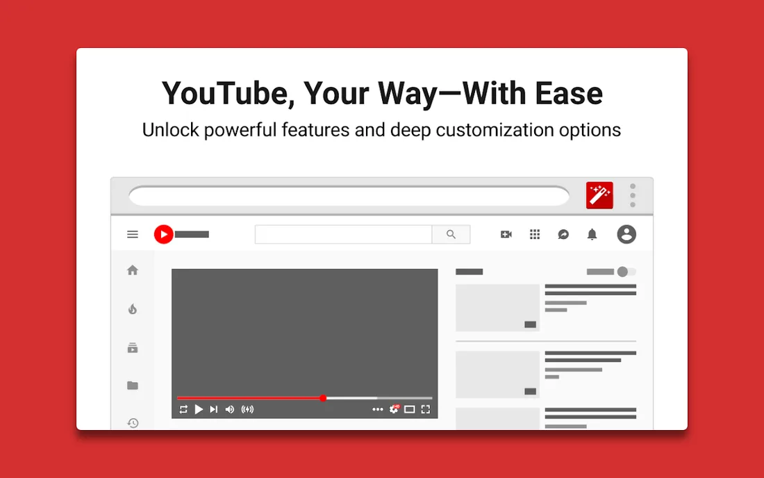 Enhancer for YouTube™: official promotional screenshot